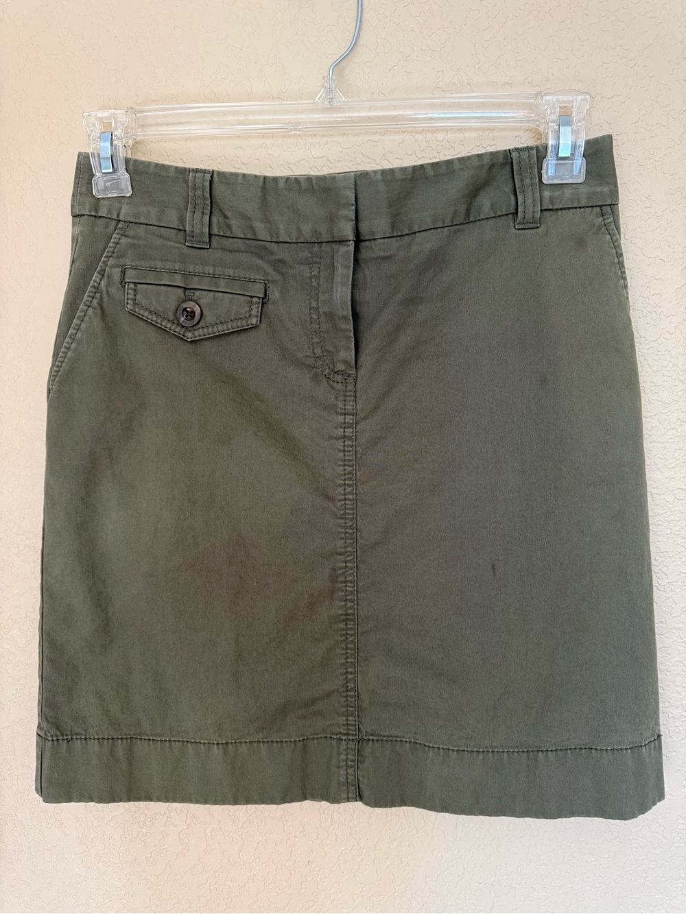 Ann Taylor Olive Green Mini Skirt